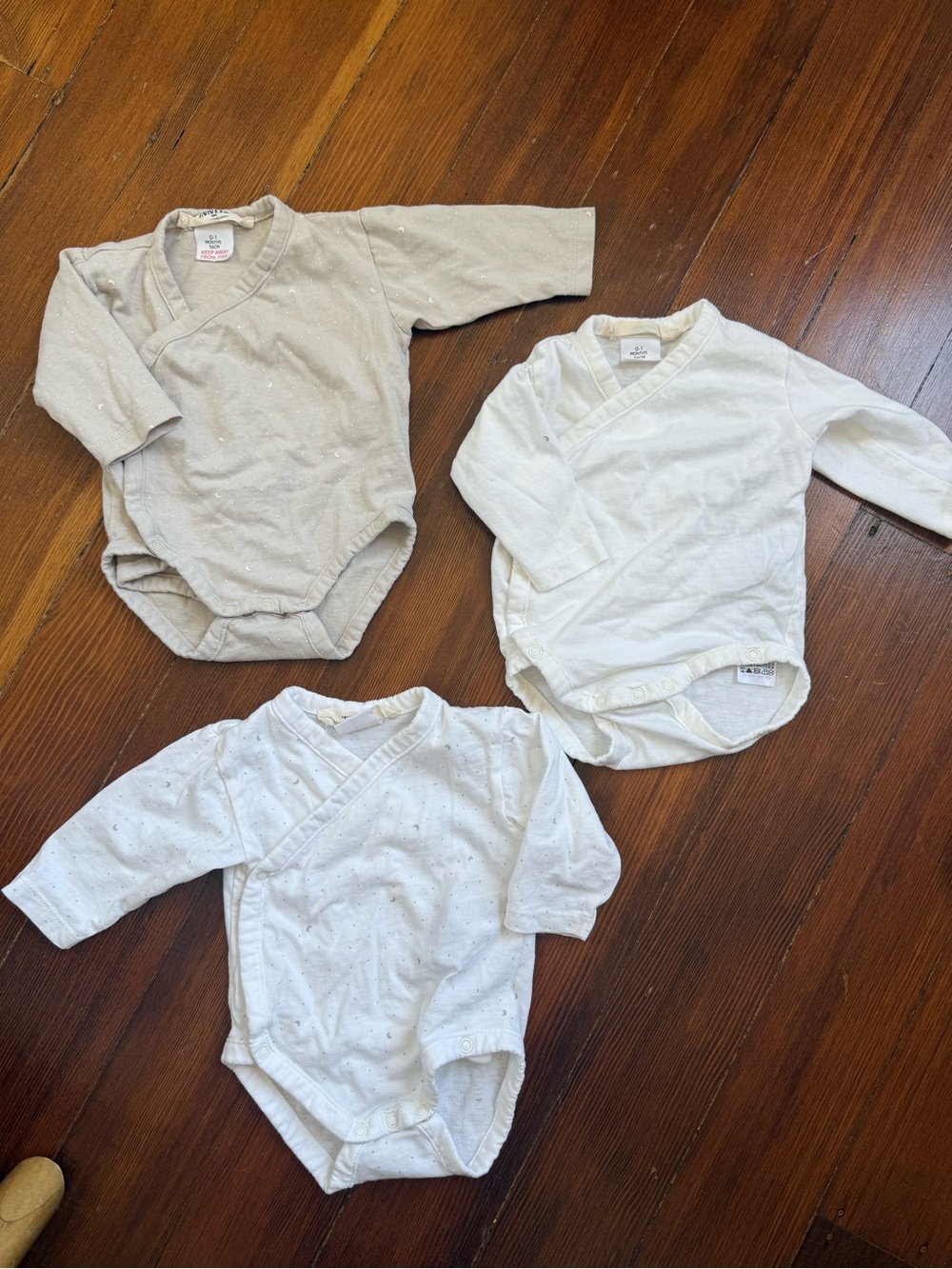 Zara - set of moon baby bodysuits